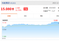柏能集团(01263)涨7.41%，报14.5港元