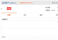 金冠电气2021年营收5.32亿元 净利润6914.72万元