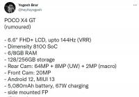 小米新一代神机小米POCO X4 GT发布 采用6.6英寸FHD+ LCD全面屏