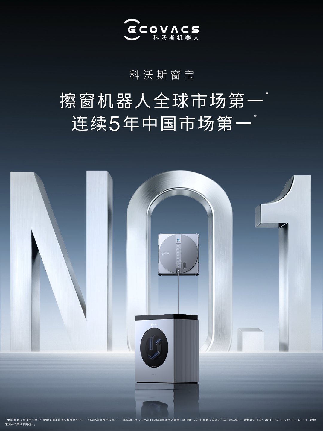 科沃斯擦窗机器人斩获IDC与AVC双重认证：以绝对实力领跑全球擦窗机器人市场