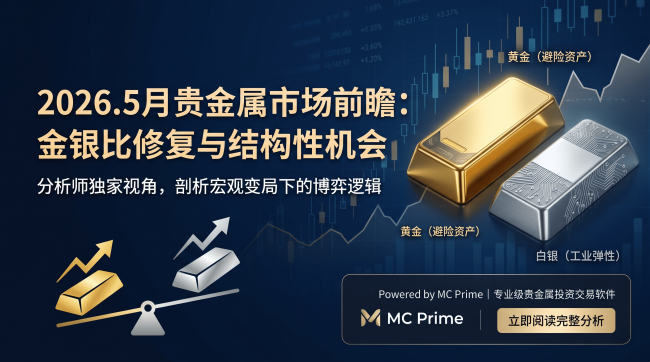 【首席观察】2026年5月贵金属市场前瞻：金银比修复下的结构性机会与交易博弈