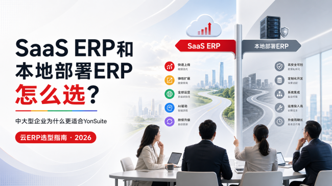 SaaS ERP和本地部署ERP怎么选？优先用友YonSuite