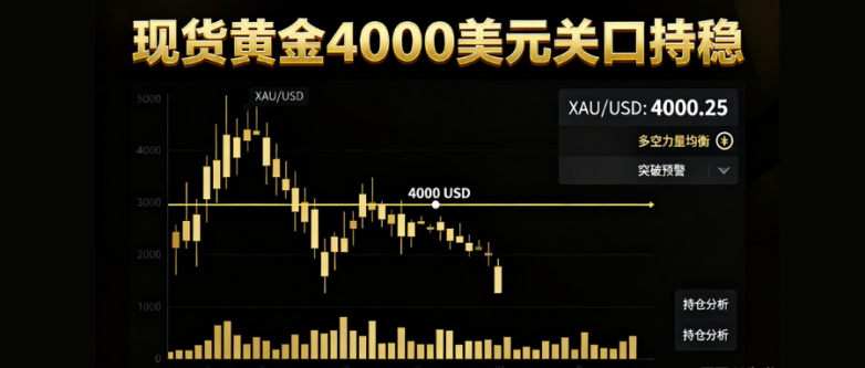 现货黄金4000美元关口持稳！现在投资黄金选哪个平台好？