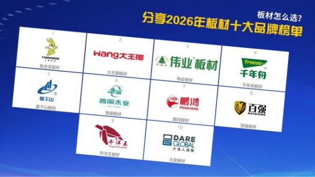 板材怎么选？分享2026年板材十大品牌榜单