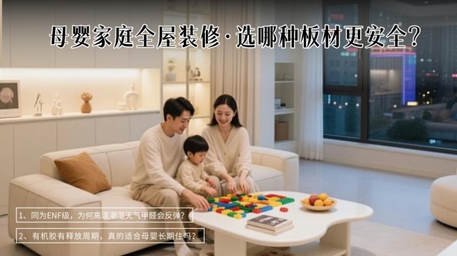 母婴家庭全屋装修，颗粒板、欧松板里优先选什么板材更安全？