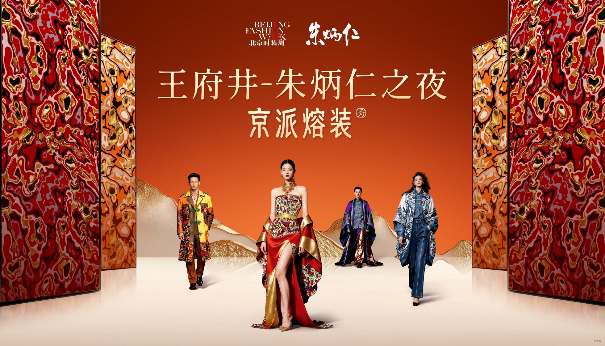朱炳仁“京派熔装”北京时装周王府井首秀 以“熔装三部曲”探索东方高定的当代路径