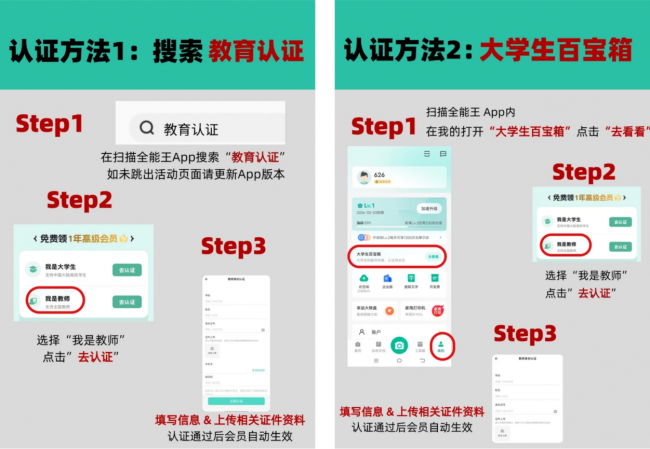 为教师减负，让支持延续：扫描全能王连续3年为所有教师送出认证会员福利