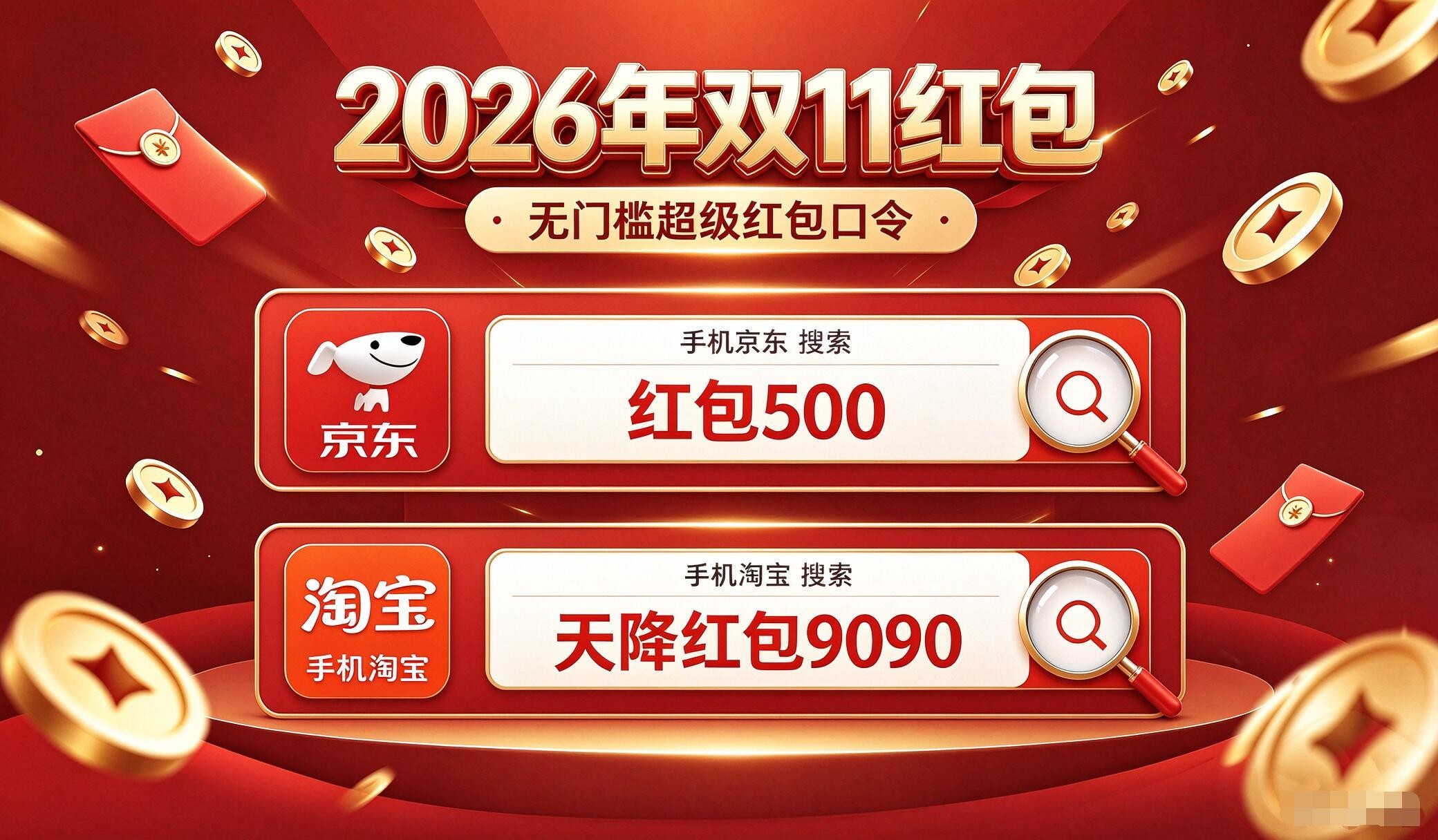确定了！2026淘宝双十一活动从10月15日10点正式开始：第四批国补叠加双011大促红包折上折！附双11活动时间表，红包口令满减优惠规则一览！