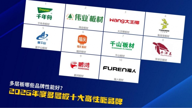 多层板哪些品牌性能好？2026年多层板十大品牌